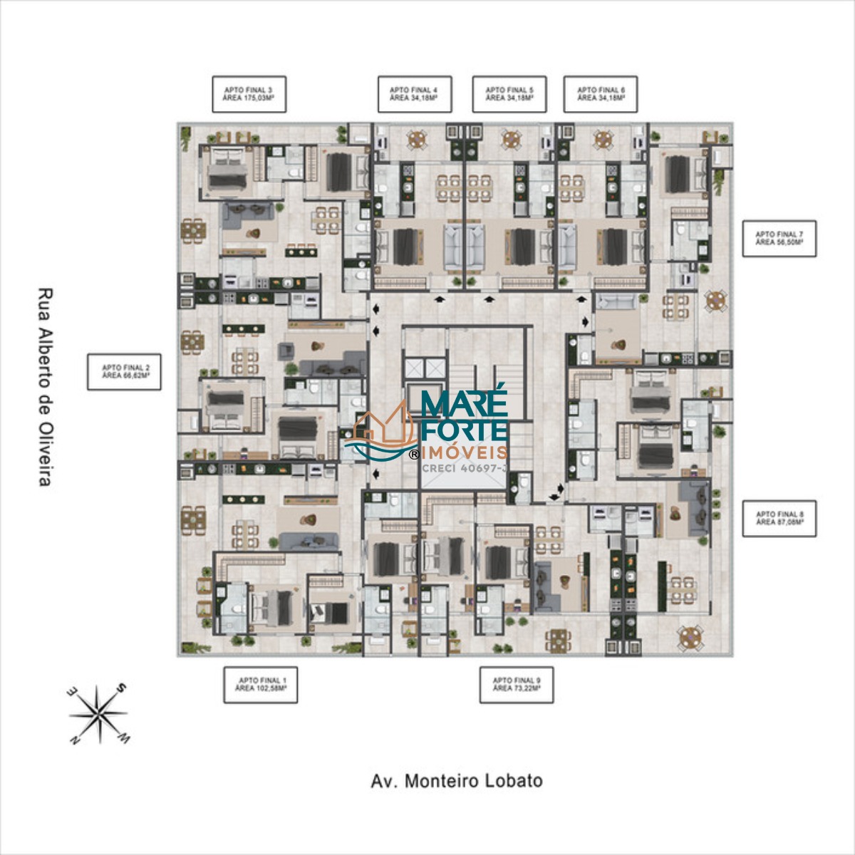Apartamento, 1 quarto, 56 m² - Foto 3