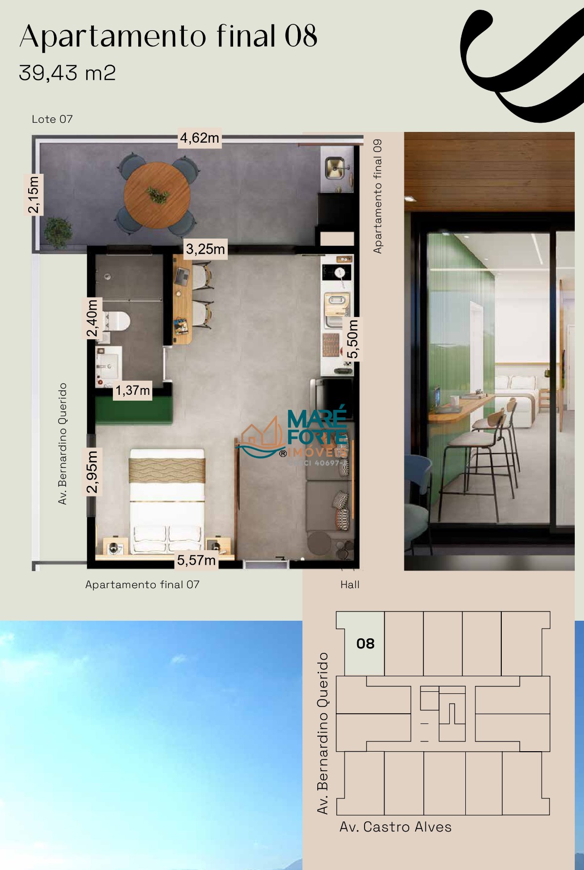 Apartamento, 1 quarto, 36 m² - Foto 12