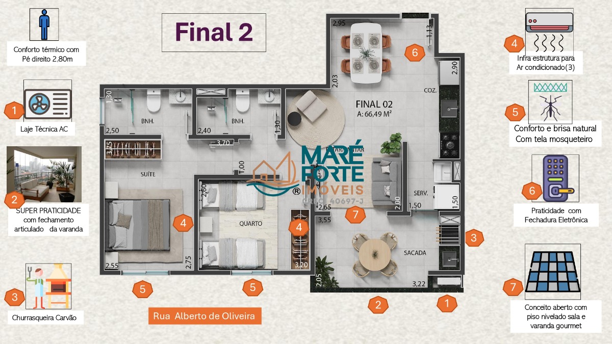 Apartamento, 2 quartos, 66 m² - Foto 4