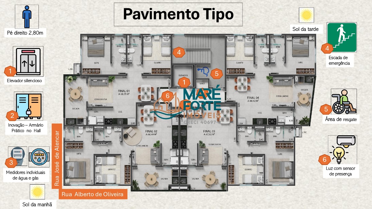 Apartamento, 2 quartos, 66 m² - Foto 8