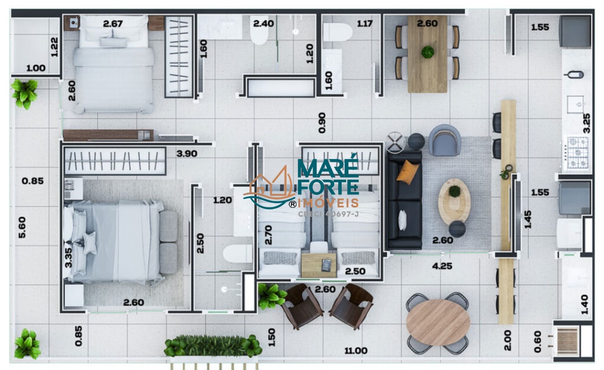 Apartamento, 3 quartos, 86 m² - Foto 2