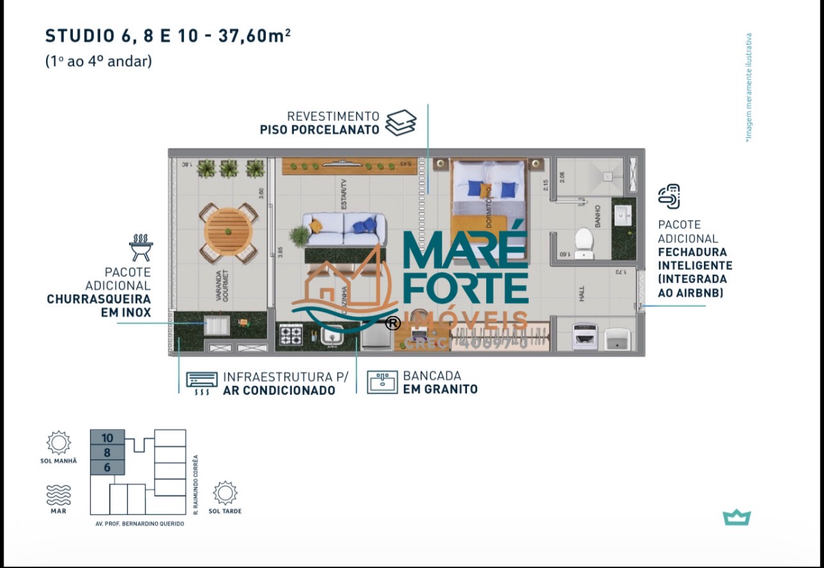 Apartamento, 1 quarto, 35 m² - Foto 13