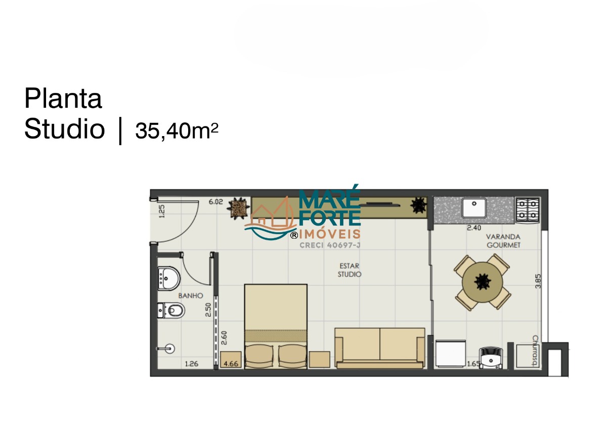 Apartamento, 35 m² - Foto 4