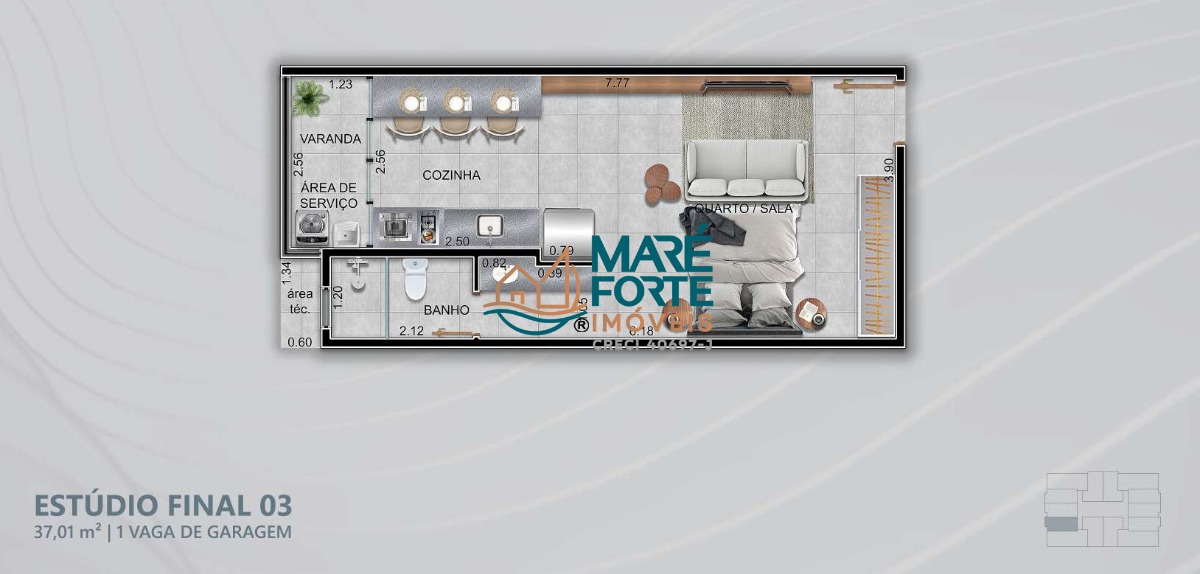 Apartamento, 37 m² - Foto 8