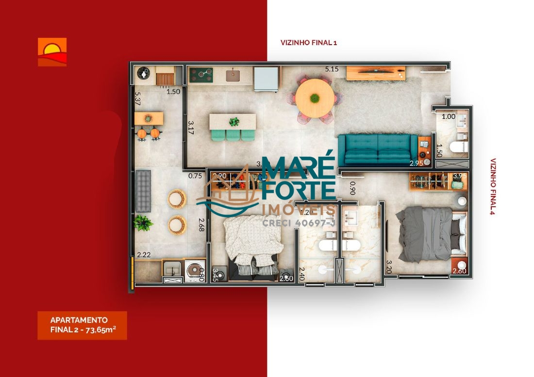 Apartamento, 2 quartos, 73 m² - Foto 11