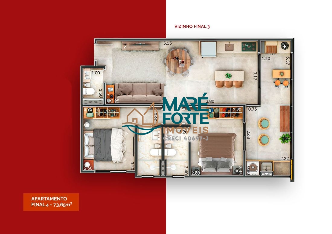 Apartamento, 2 quartos, 73 m² - Foto 13