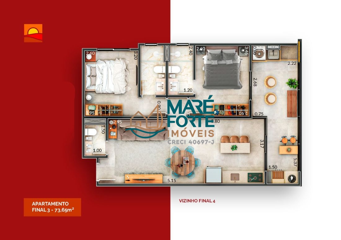 Apartamento, 2 quartos, 73 m² - Foto 12