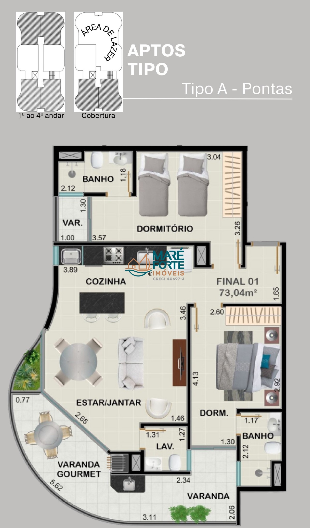 Pré-lançamento a 500 metros da praia com linda arquitetura!