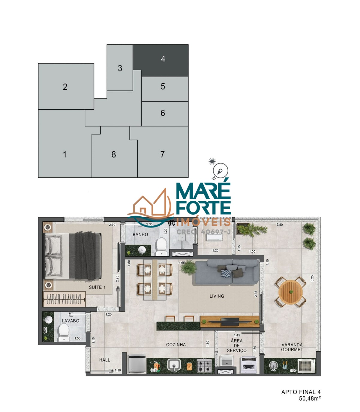 Apartamento, 1 quarto, 50 m² - Foto 15