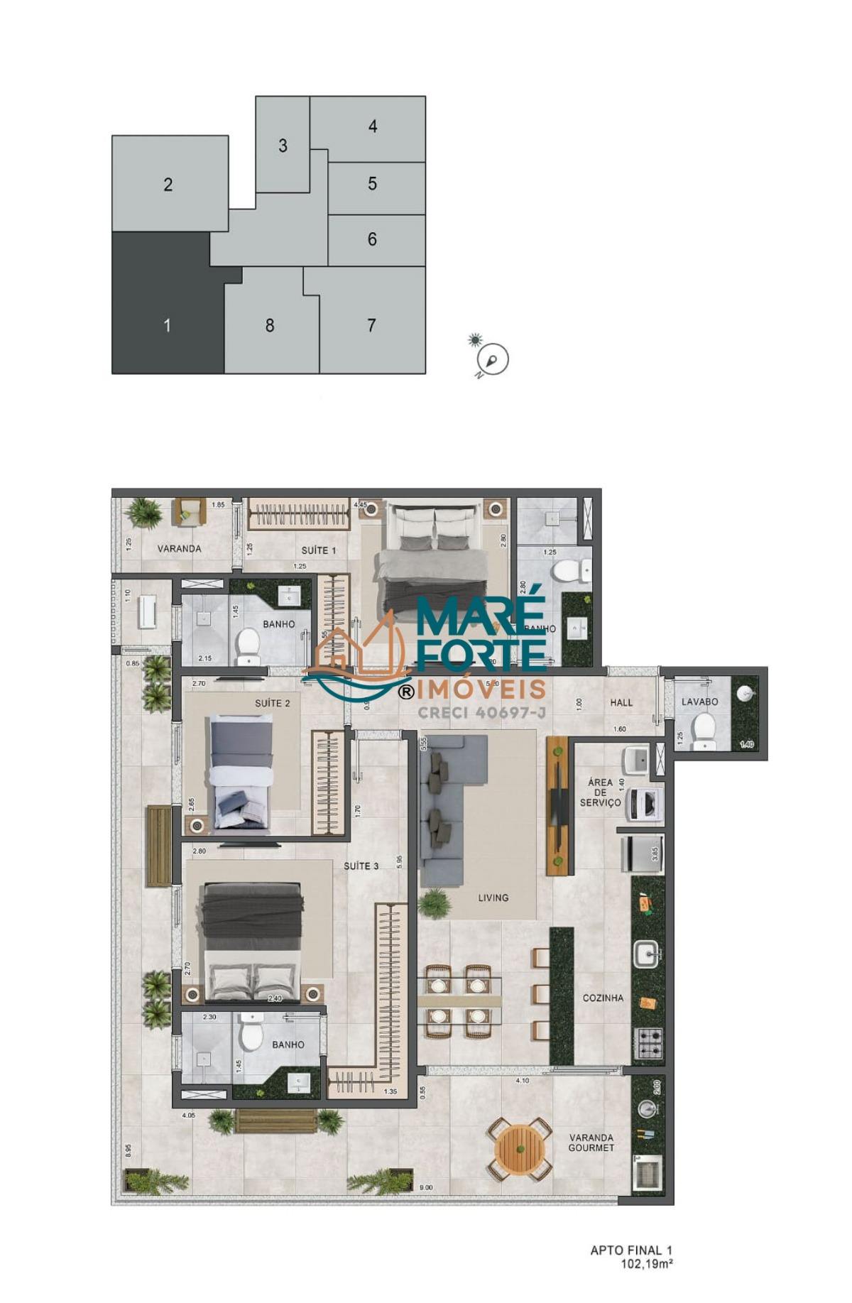Apartamento, 1 quarto, 50 m² - Foto 7